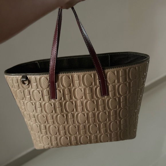 Carolina Herrera Embossed Tote - Picture 3 of 14